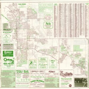 Palm Spring Souvenir Map and Guide