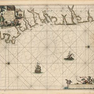 Paskaart von Gallissien ou Portugal Van C. de Finisterre totaen Zurara