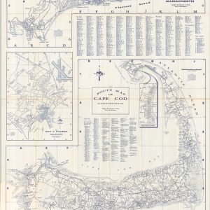 Route Map of Cape Cod