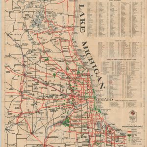 Chicago and Vicinity Road Map [Title on Verso]