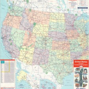 United States Featuring the Interstate Highway System