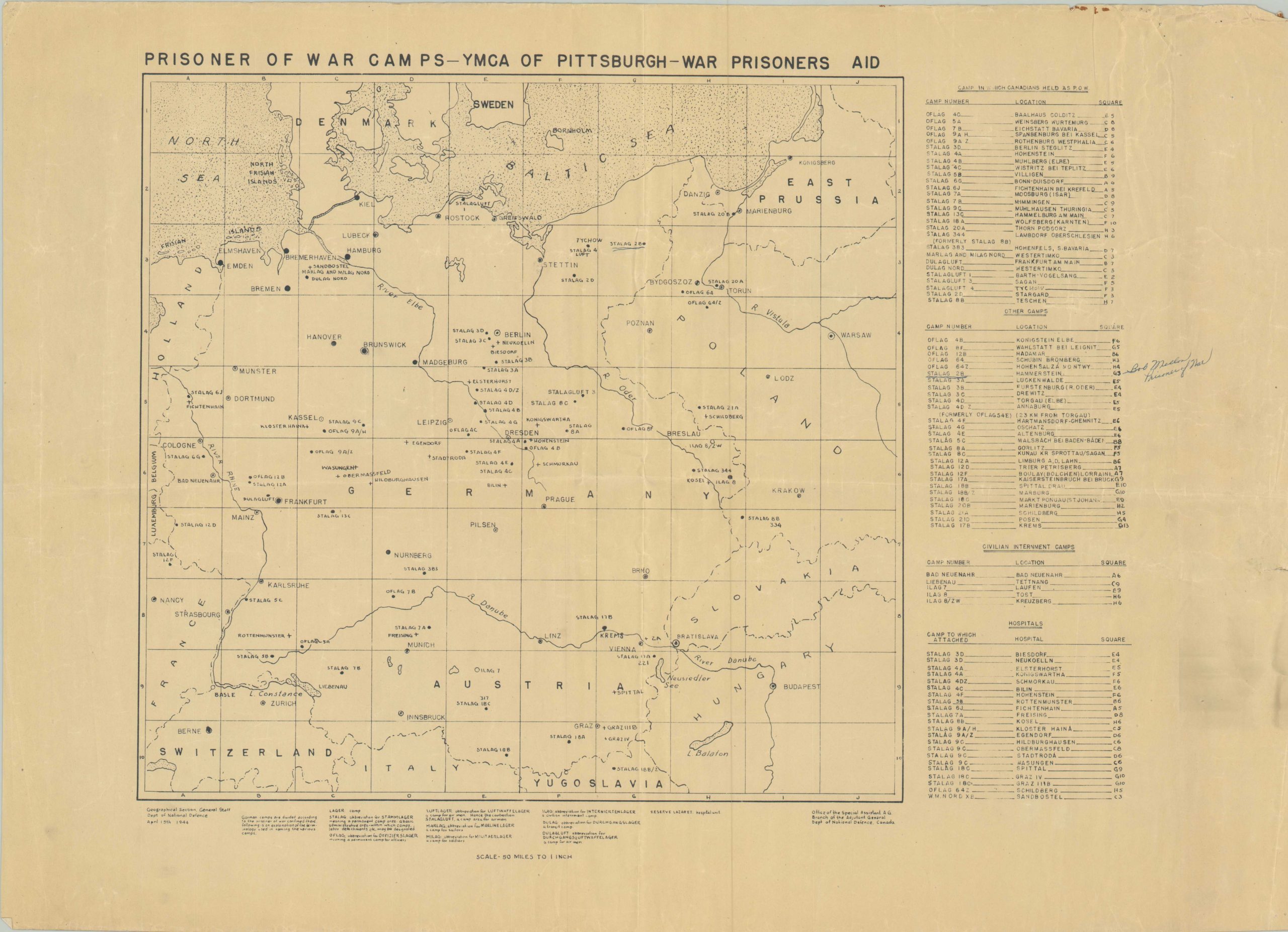 Prisoner of War Camps - YMCA of Pittsburgh - War Prisoners Aid
