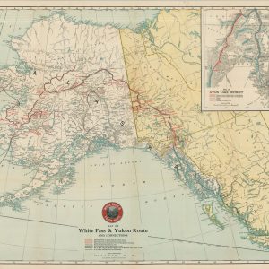 Map of White Pass & Yukon Route and Connections