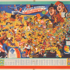 Albert Richard All-American Football Map
