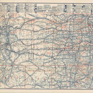 Rand McNally Official 1922 Auto Trails Map District No 12
