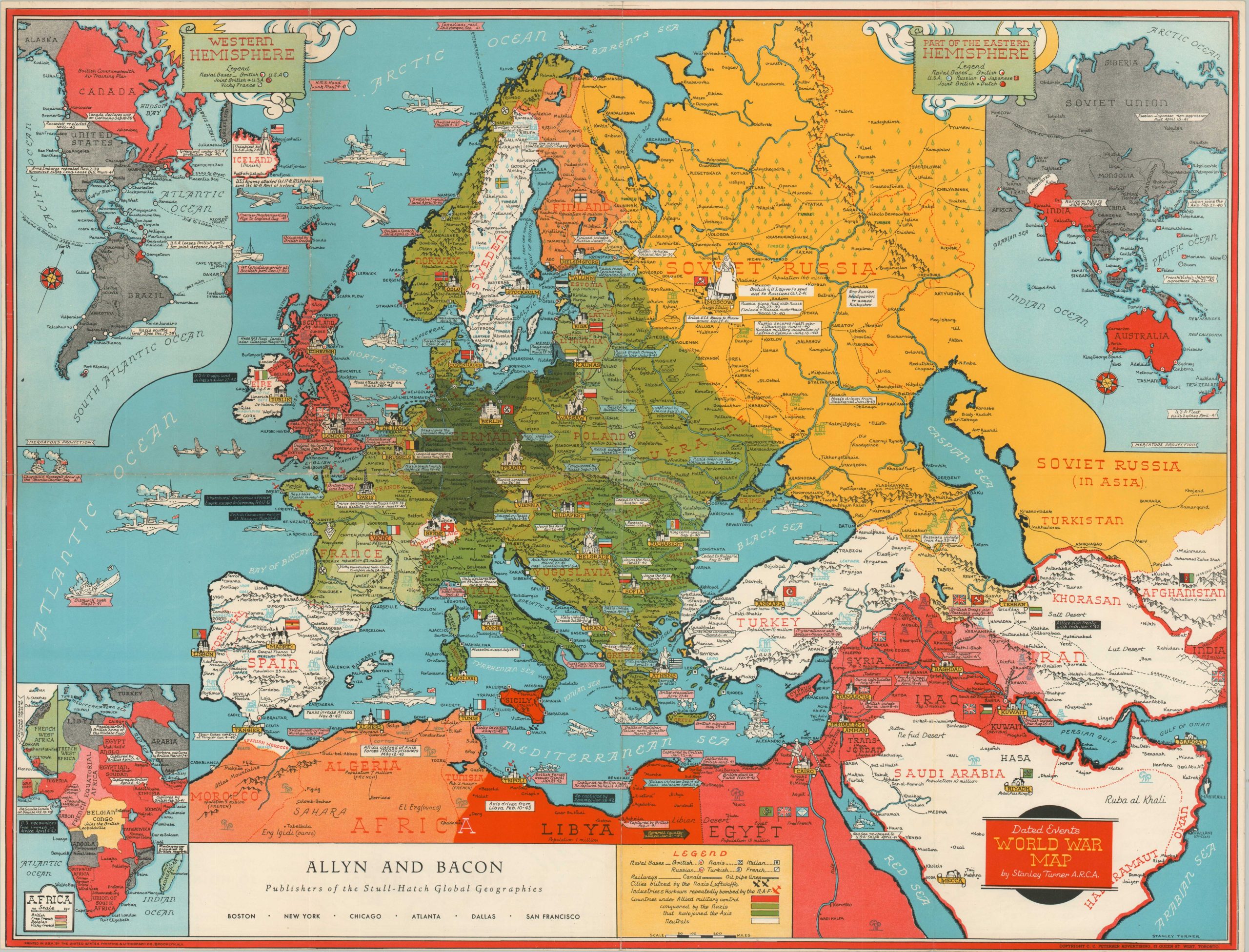 Dated Events World War Map