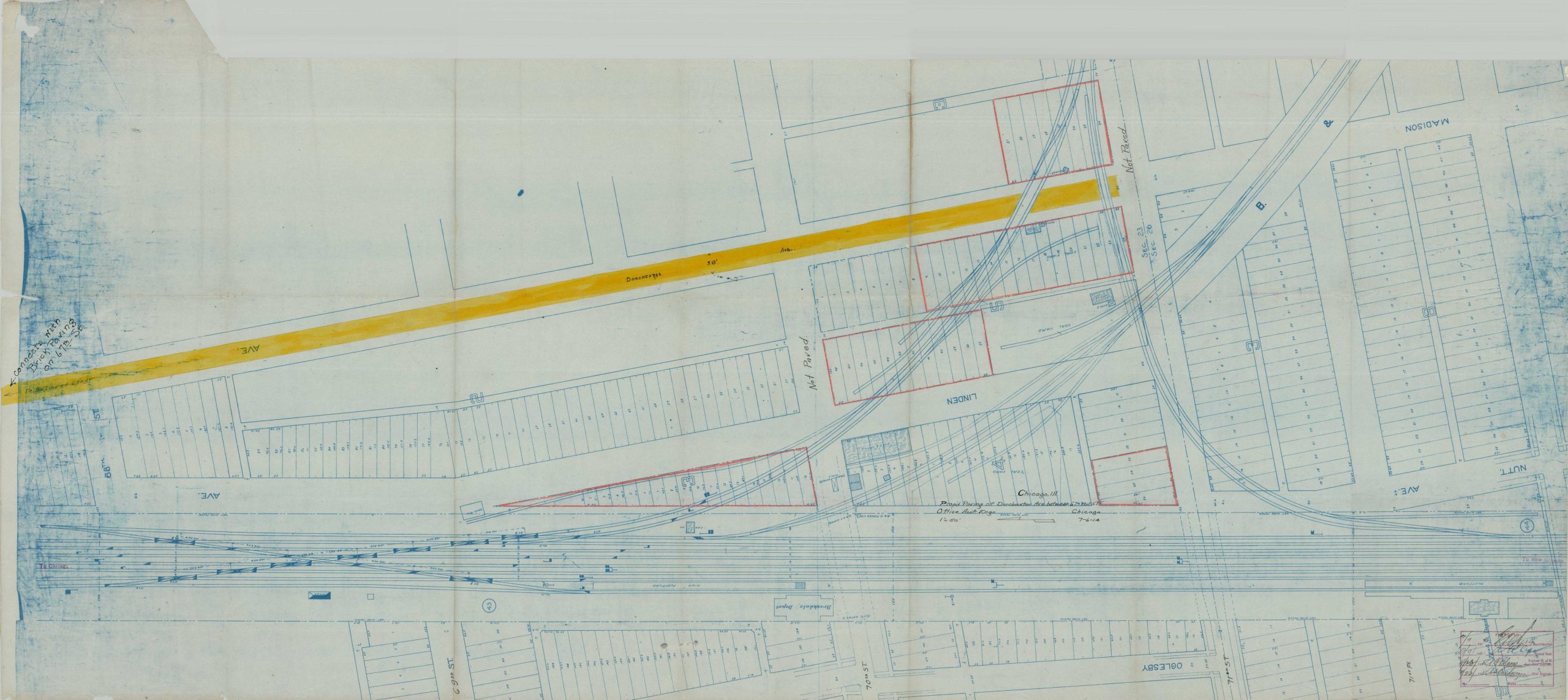 Chicago, Ill. Prop'd Paving of Dorchester Ave Between 67 - 71st St.