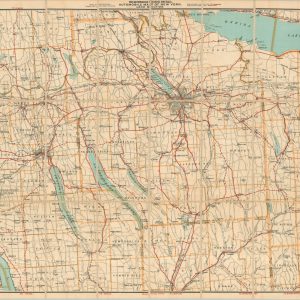 Automobile Map of New York - Central Section