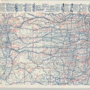 Rand McNally Official 1921 Auto Trails Map District No 12