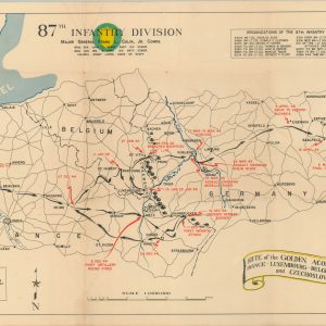 Route of the Golden Acorn Division France - Luxembourg - Belgium - Germany - and Czechoslovakia