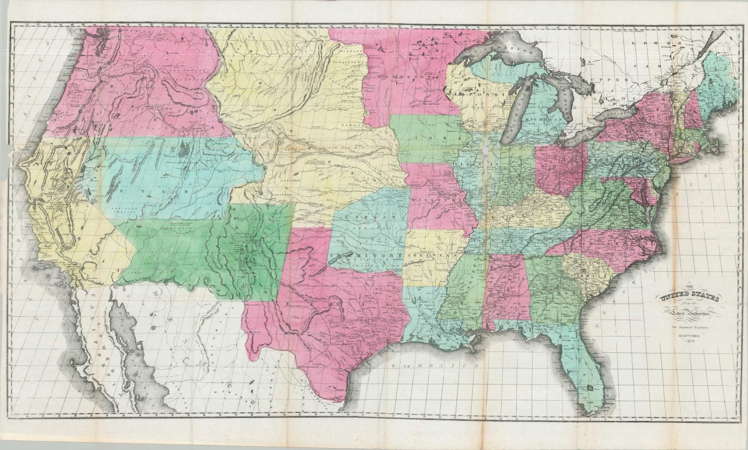 The United States from the Latest Authorities - Curtis Wright Maps