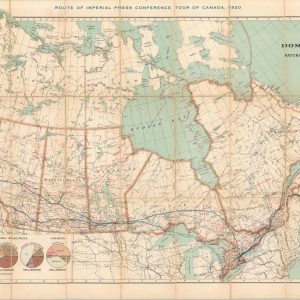 Map of the Dominion of Canada indicating Natural Resources, Transportation, and Trade Routes