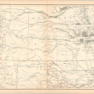 Map of the States of Kansas and Texas and Indian Territory, with parts of the Territories of Colorado and New Mexico