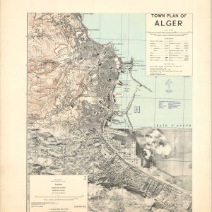 Algeria Alger and Vicinity Uncontrolled Mosaic [Town Plan of Alger]