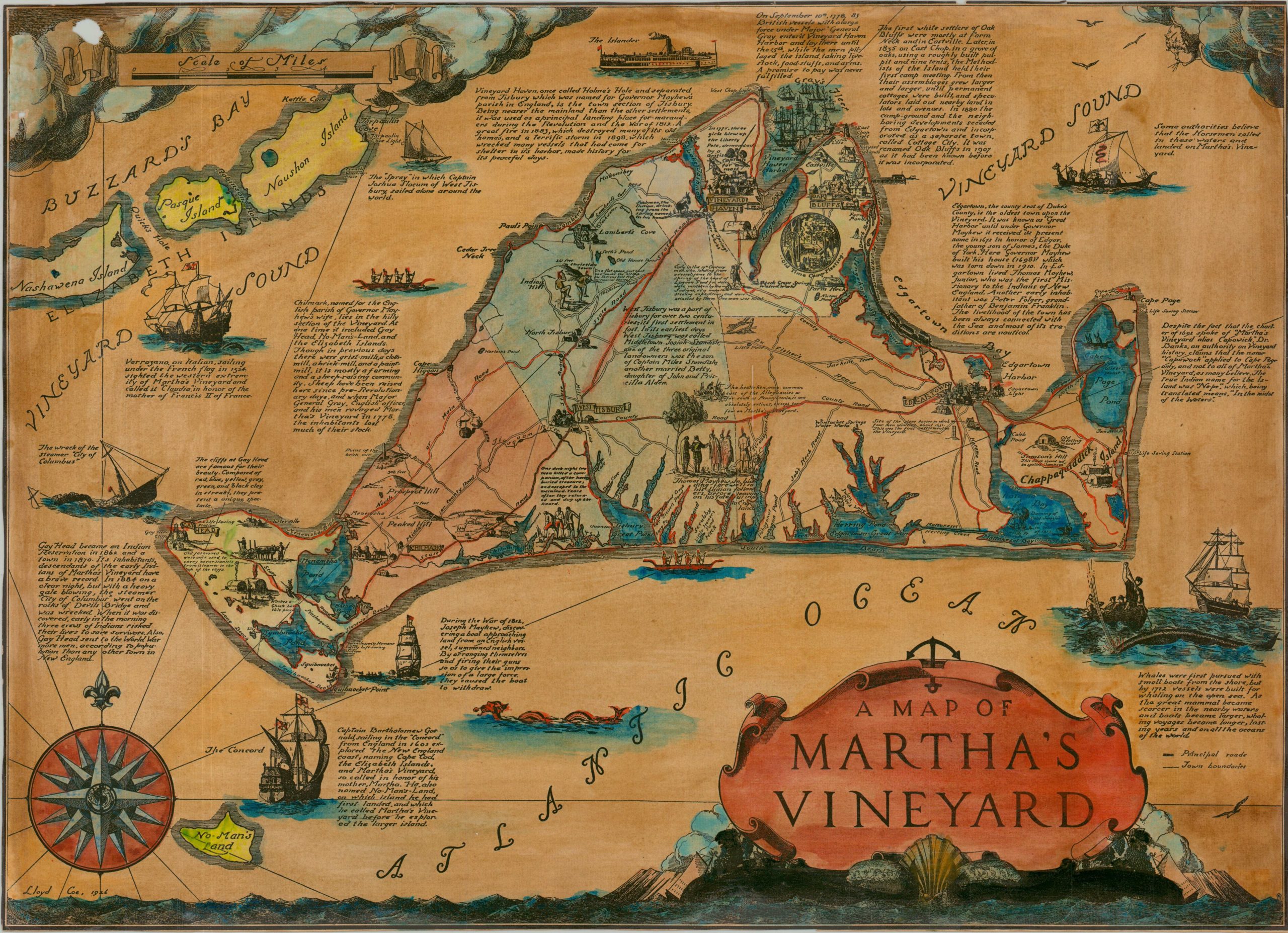 Map of Martha's Vineyard