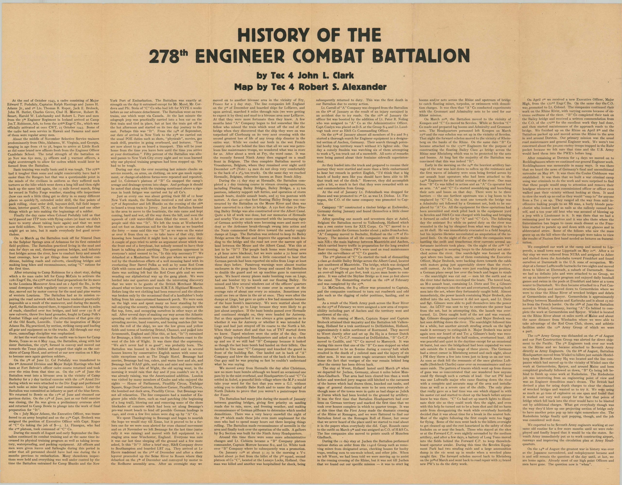 278th Engineer Combat BN in the European Theater of Operations - Image 2