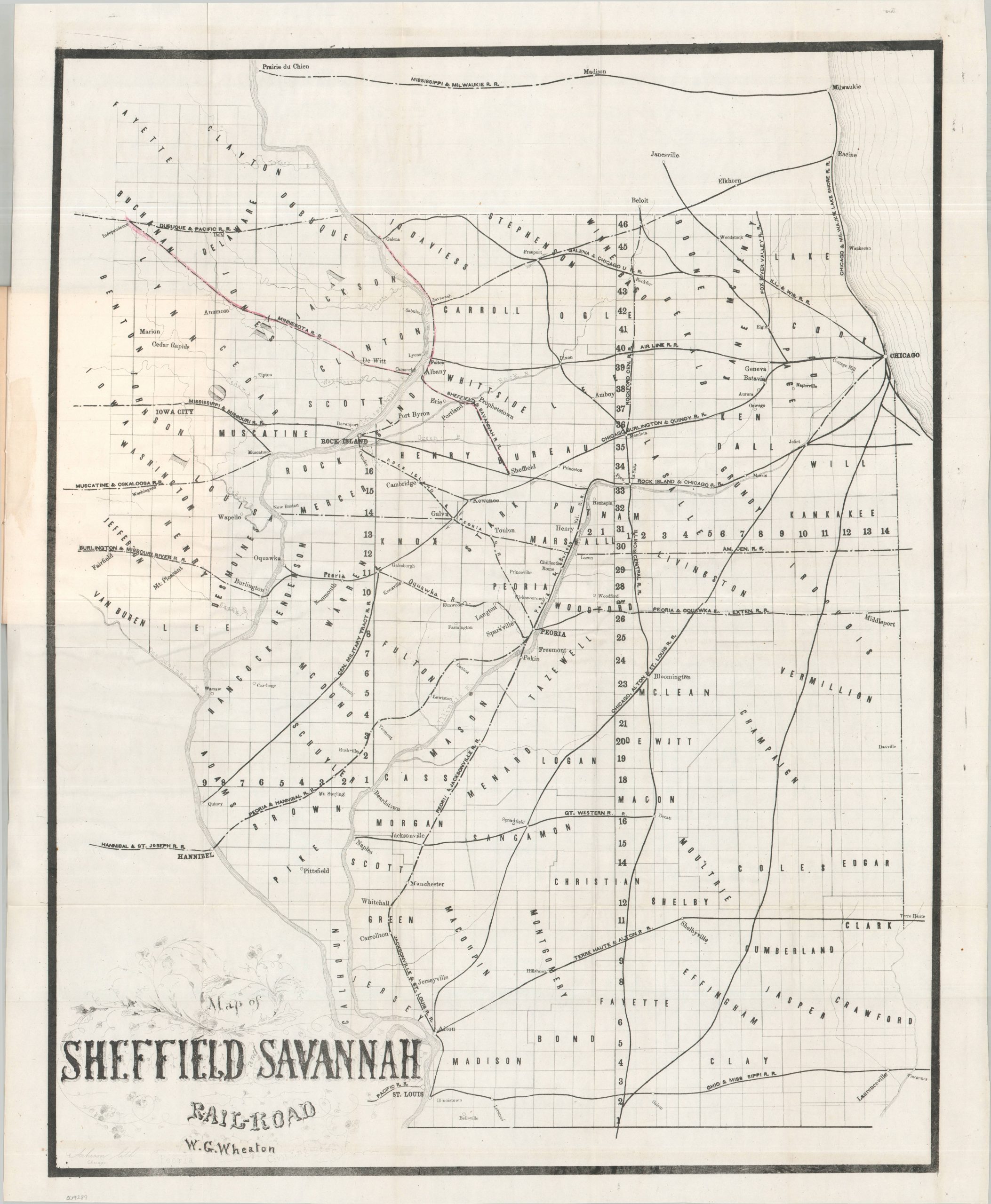 Report upon the Preliminary Survey of the First Two Divisions of the Sheffield & Savannah Railroad with a Map Showing its Connections