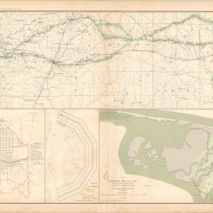 Map of the Country Between Vicksburg and Meridian, Miss.; Sketch of the City of Atlanta and Lines of Defenses; Map of Smith's Island, S.C.
