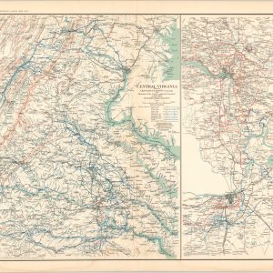 Central Virginia Showing Lieut. Gen. U.S. Grant's Campaign; Region Embraced in the Operations of the Armies Against Richmond and Petersburg, Va.