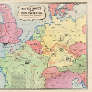 Battle Route of the 285th Engr. C. Bn. in the European Theater of Operations