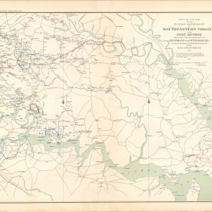 Part of the Map of the Military Department of Southeastern Virginia and Fort Monroe, Showing Approaches to St. Petersburg and Richmond