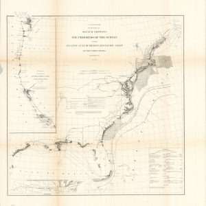 Sketch Showing the Progress of the Survey on the Atlantic Gulf of Mexico and Pacific Coast of the United States