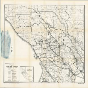 Rand McNally Map of Sonoma County