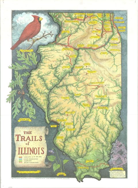The Trails of Illinois - Curtis Wright Maps