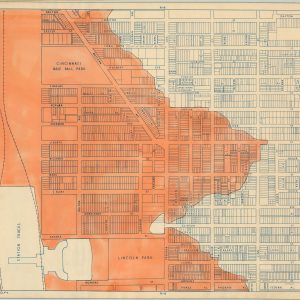 Map of Cincinnati During 1937 Ohio Flood