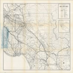Rand McNally Map of Santa Clara County