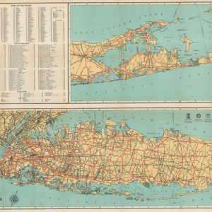 Rand McNally General Map of Long Island