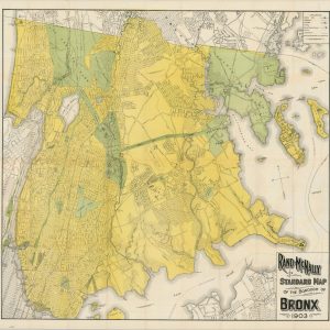 Rand McNally Standard Map of the Borough of the Bronx