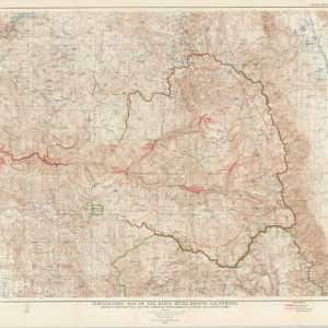 Topographic Map of the Kings River Region, California Showing Proposed Plan for the Complete Development of South and Middle Forks