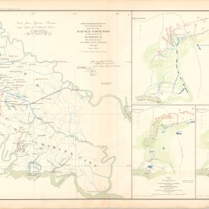 Map of Battlegrounds in the Vicinity of Richmond, Va.; Battle-Field and Rebel Works in Front of Williamsburg, Va.
