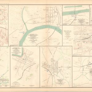 Topographical Map of Johnsonville, Tenn.; Topographical Map of Clarksville, Tenn.; Topographical Map of Columbia, Tenn. and Vicinity; Franklin, Tenn.; Gallatin, Tenn.; Dalton, Ga.; Decatur, Ala.; Huntsville, Ala.
