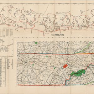 Map of Oak Ridge Atomic Capital of the World