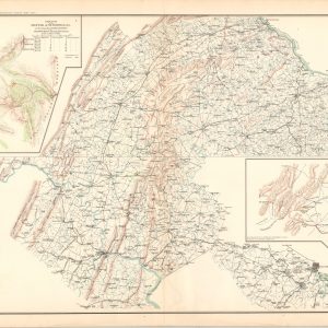 Route Map of Gettysburg Campaign; Sketch of the Battle of McDowell, Va.