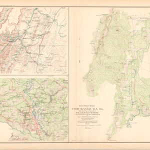 Map Showing the Army Movements around Chattanooga, Tenn.; Map of the Battle-Field of Cold Harbor, Va.; Battle-Field of Chickamauga, Ga.;