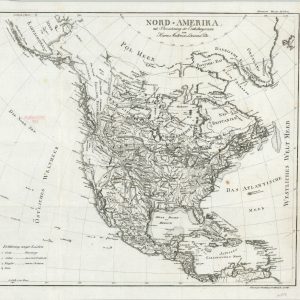 Nord Amerika mit Bezeichnung der Entdeckungsreisen von Hearne, Mackenzie, Lewis and Pike