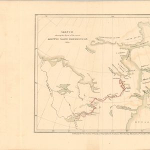 Sketch Shewing the Route of the Recent Arctic Land Expedition