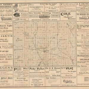 Pocket Map of Brookings County, S.D. [Title on Verso]