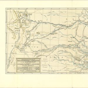 Map Showing Routes of Early Explorations and Expeditions in the Southwest