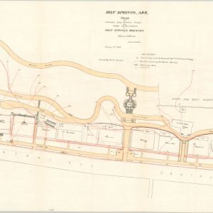 Hot Springs, Ark. Plan of Springs and Supply Pipes and Other Improvements on Hot Springs Mountain