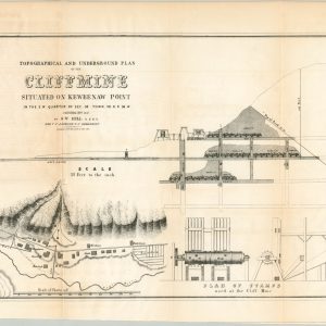 Topographical and Underground Plan of the Cliff Mine Situated on Keweenaw Point