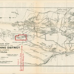 Compiled Map Showing Properties of the Eureka Mining District Eureka County Nevada