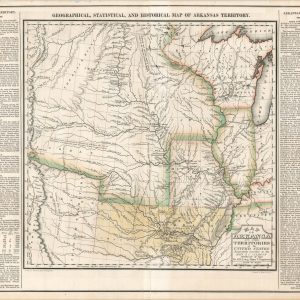 Map of Arkansas and Other Territories of the United States