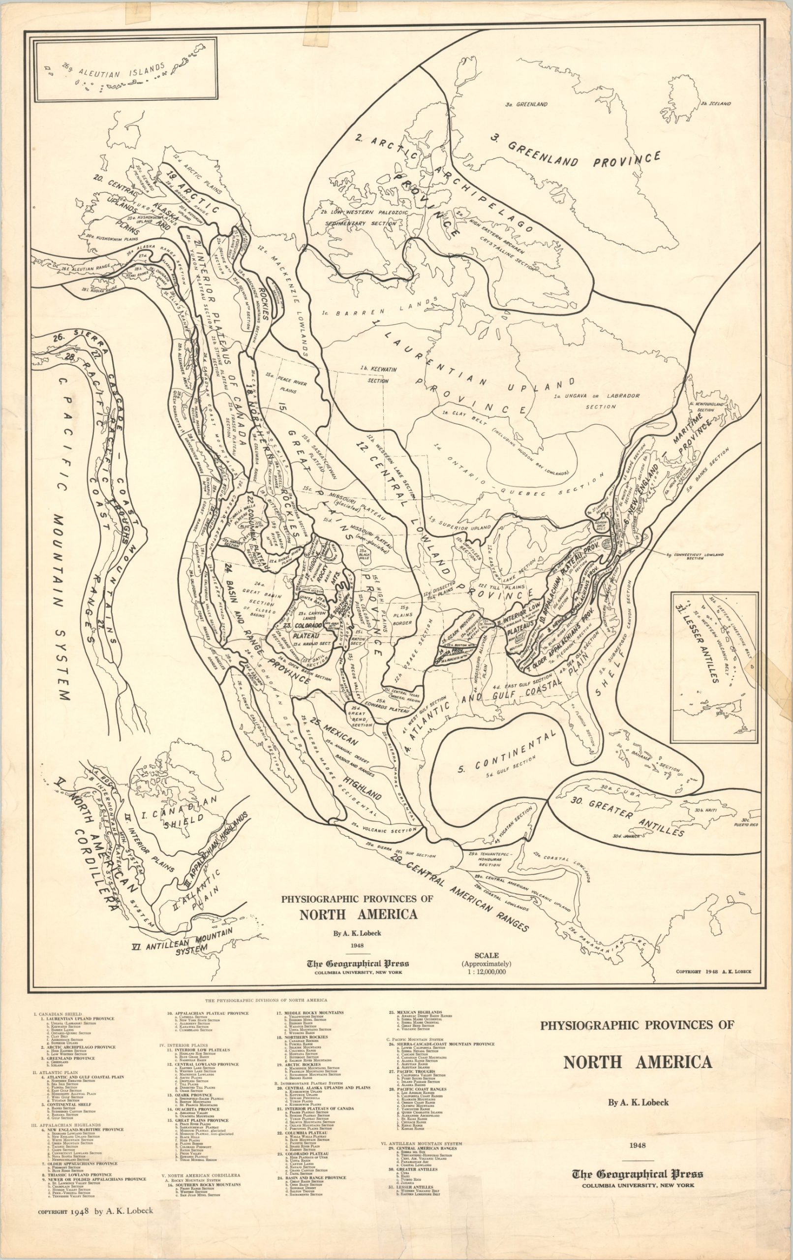 Physiographic Diagram of North America - Image 2