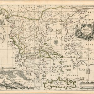 A Map of Greece with part of Anatolia