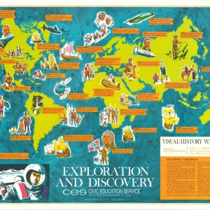 Exploration and Discovery Visual-History Wall Map