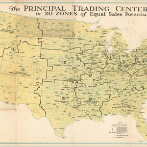 The Principal Trading Centers in 20 Zones of Equal Sales Potential